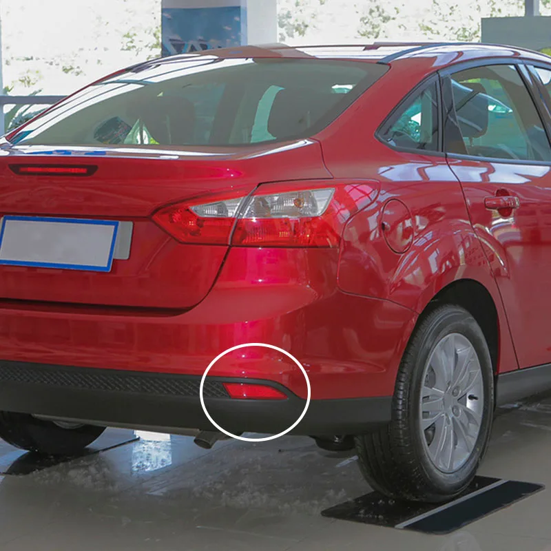 DWCX автомобиль красный пластик правый задний бампер отражатель 19x4,2 см подходит для Ford Focus BM51515BOAE 2012-2013