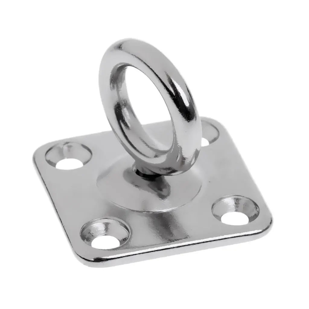 

316 Stainless Steel Square Swivel PAD EYE Padeyes for Shade Sails, Boat, Marine - 5mm 6mm