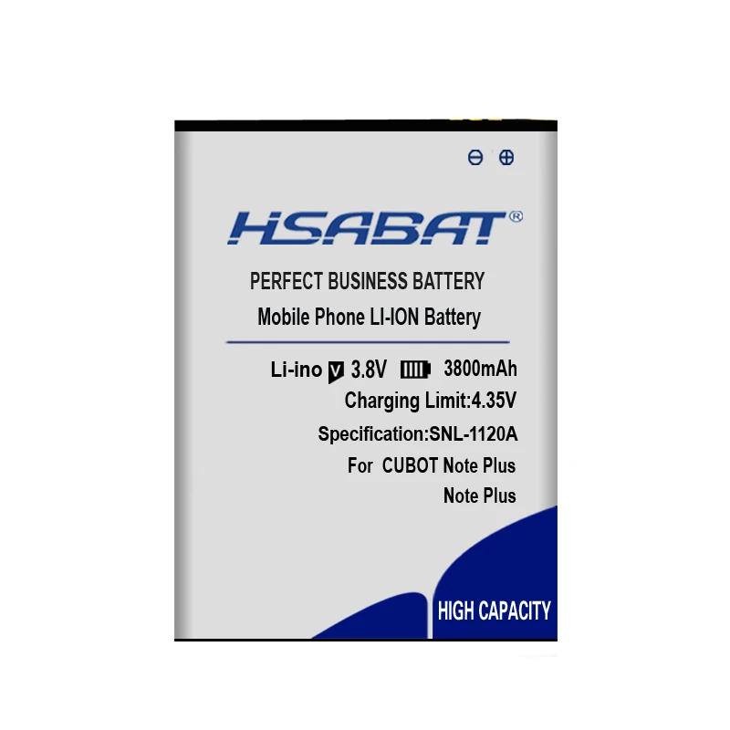 Аккумулятор HSABAT 3800mAh для CUBOT Note Plus