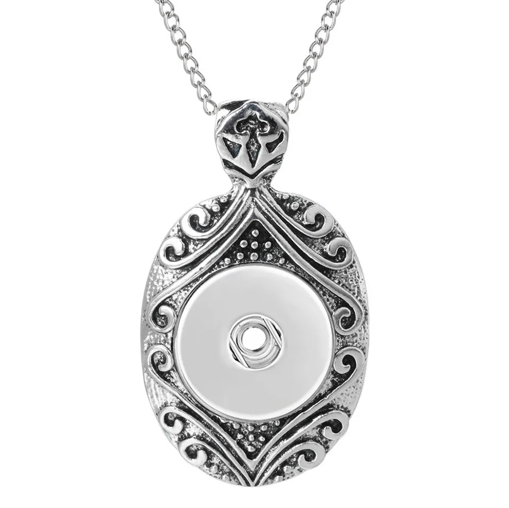 Новые винтажные ювелирные изделия с защелкой металлические кнопки ожерелья 18 мм