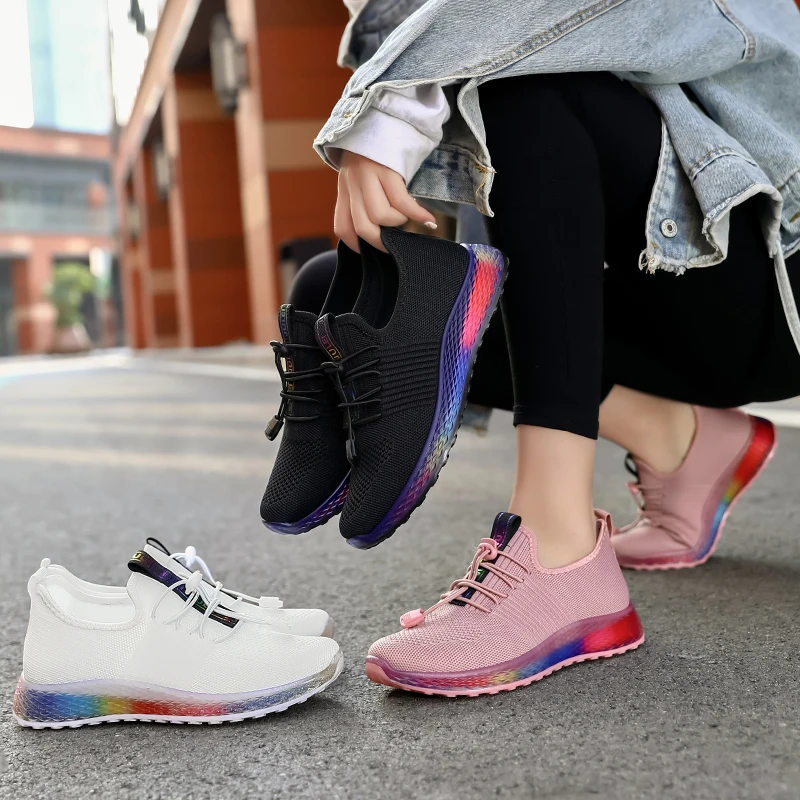 Сетчатые легкие спортивные туфли Weweya дышащие удобные кроссовки для бега на