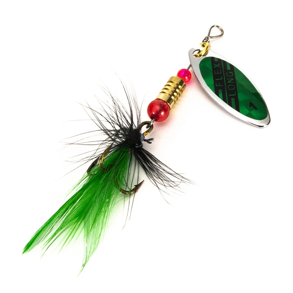 Новые рыболовные приманки 10 штук Спиннер с коробка для рыболовной снасти