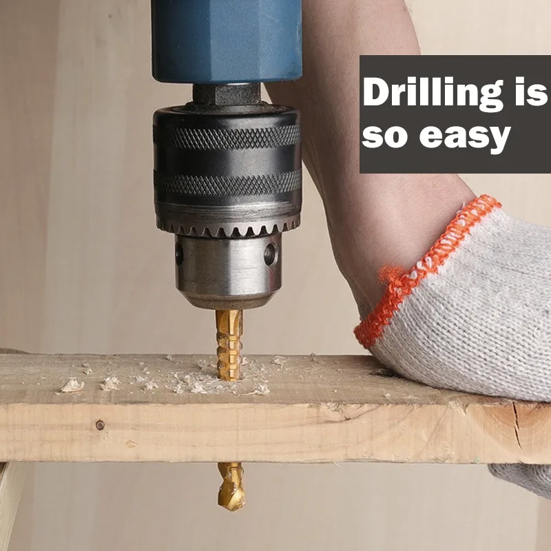 Набор быстрорежущих Сверл из быстрорежущей стали с титановым покрытием 13 шт.