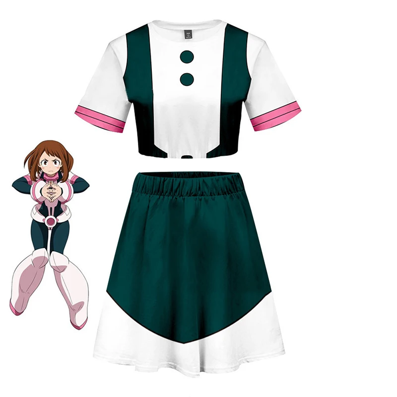 Аниме Моя геройская Академия косплей костюмы Bakugou Katsuki OCHACO URARAKA Izuku Midoriya Косплей
