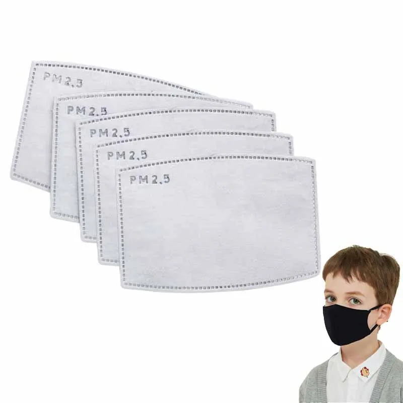 10Pcs/Set PM2.5 Anti Haze Mouth Mask Replaceable Filter-slice 5 Layers Non-woven Child Kids Activated Carbon Filter | Красота и