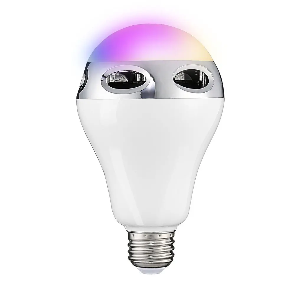 Светодиодный bluetooth-динамик E27 RGB лампа изменение цвета/музыкальный плеер