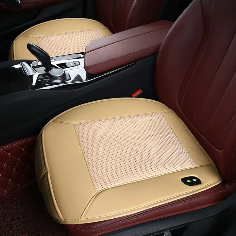 

4/8 Built-in Fan 3D 12V Cooling Car Seat Cushion Cover Air Ventilated Fan Conditioned Cooler Pad 3 Speeds Car Seat Cushion Cover