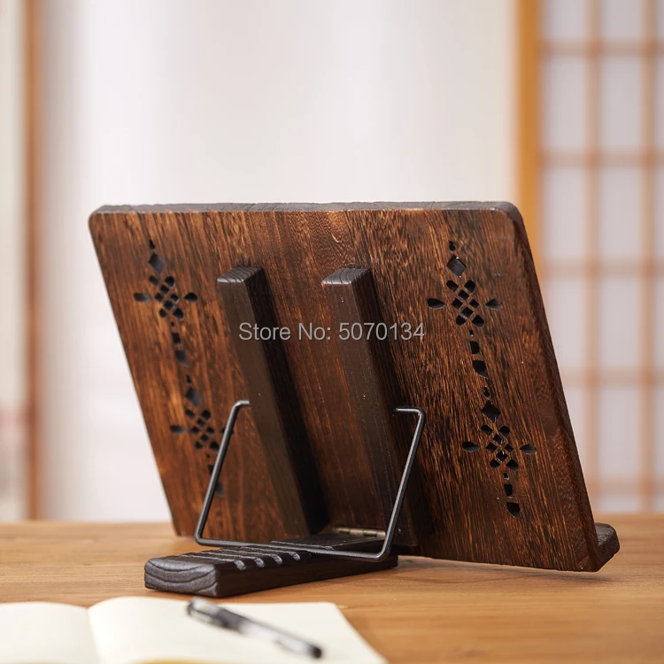 Регулируемая деревянная подставка для книг Складная Настольная чтения