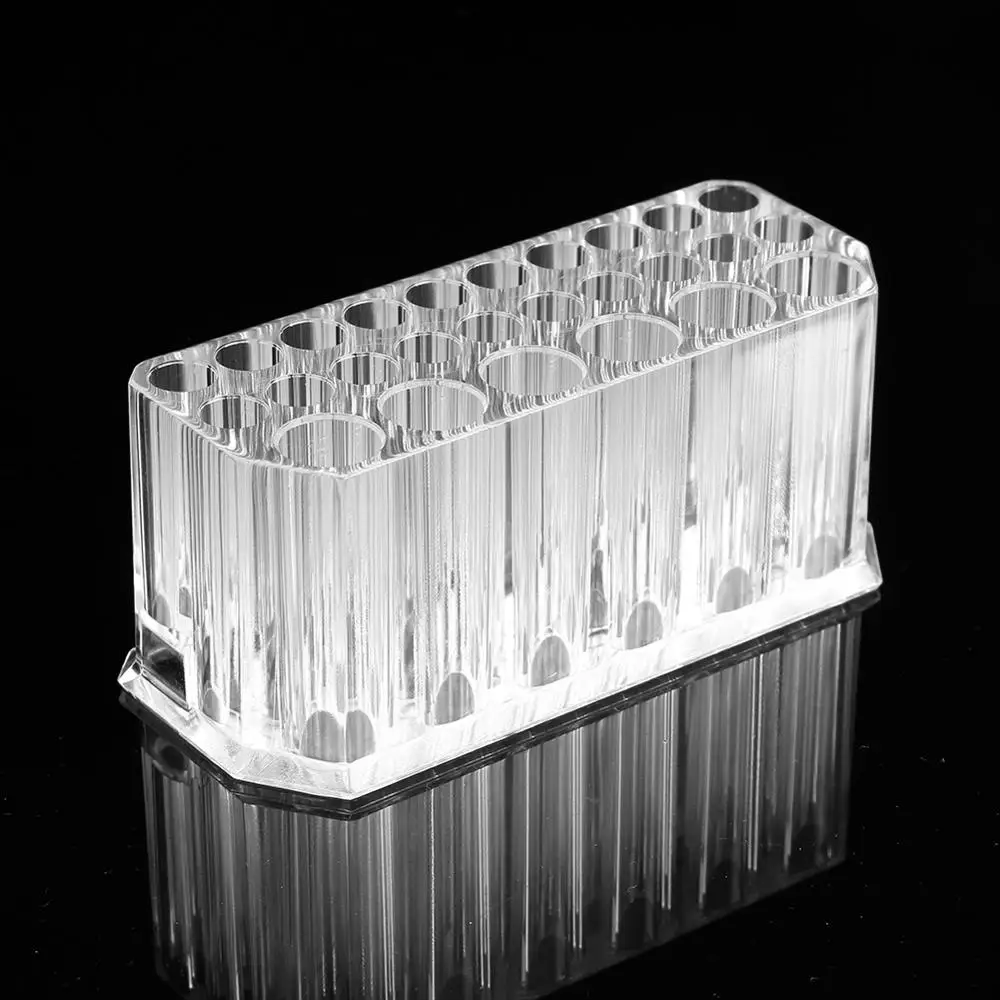 

26Hole Transparent Pigment Container Bracket Acrylic Tattoo Makeup Accessories Eyebrow Pencil Storage Box Eyeliner Display Stand