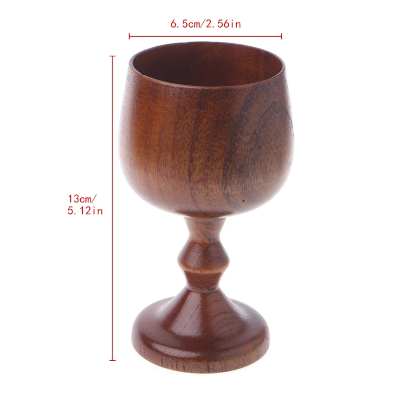 Винтажная деревянная чашка для вина ручной работы портативная питья красного