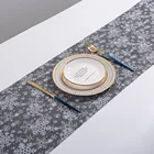 Новая скатерть с рождеством, красная снежинка, снеговик, длинная скатерть, 270 см, рождественские украшения для дома, украшение, новый год 2021