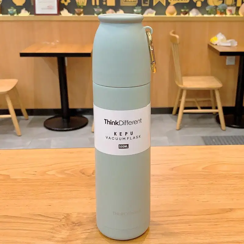 500 мл 304 термос из нержавеющей стали с пряжкой для путешествий на открытом воздухе