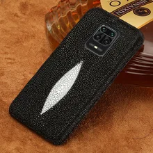 Genuine Stingray Leather Case for Xiaomi Redmi Note 9 11 Pro 8 Note 10 Pro 10S 9T Cover For Mi 11T 10 11 Lite 10T Poco x3 Pro F3
