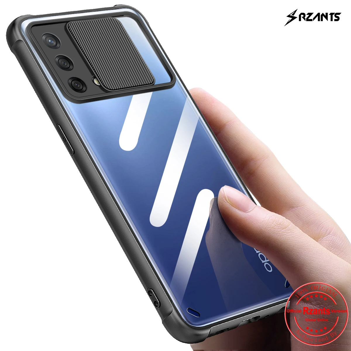 

Rzants For OPPO A74 4G OPPO F19 Case [Lens Protection] Camera Slim Clear Cover Soft Phone Casing