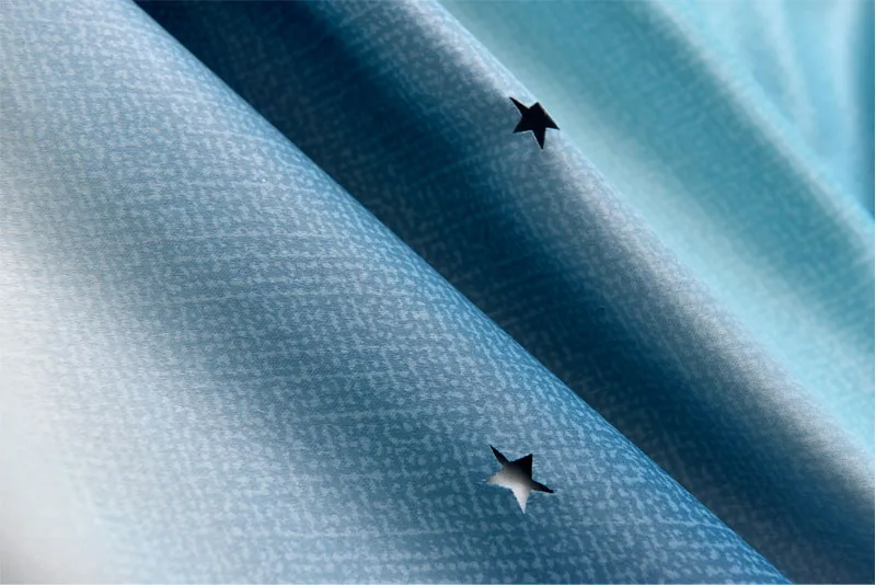 Двухслойная красочная пустая звезда для детской комнаты затемненная драпировка