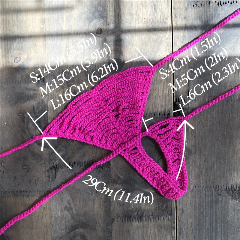 Бикини ручной работы с крючком женские стринги пляжная одежда сексуальные