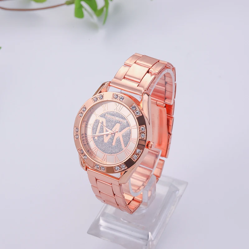 Reloj Mujer 2021 Luxury Brand Rose Gold Rhinestone Women Watch Fashion Stainless Steel Casual Quartz Dress Watch Montre Femme olevs luxury brand lady s crystal watch women dress waterproof rose gold fashion quartz bracelet watch stainless steel dropping