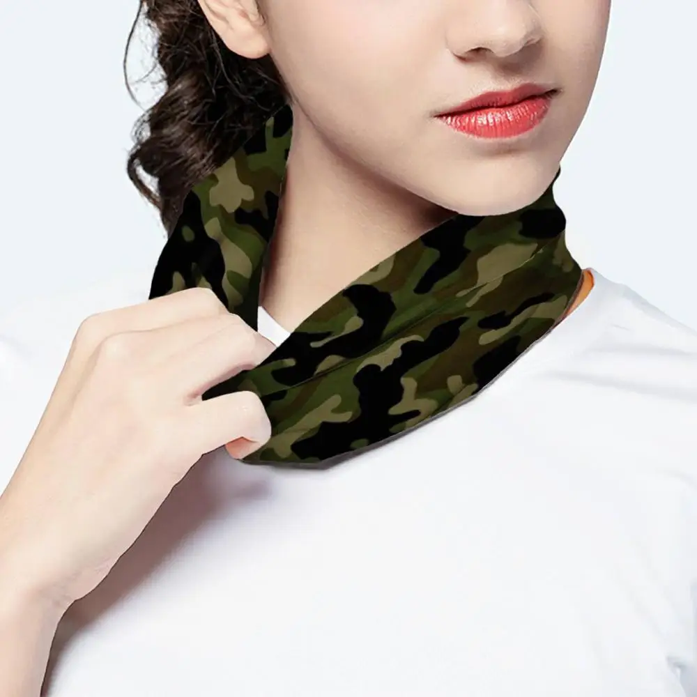 ArmyGreen Камуфляжный головной платок для езды на мотоцикле с индивидуальным