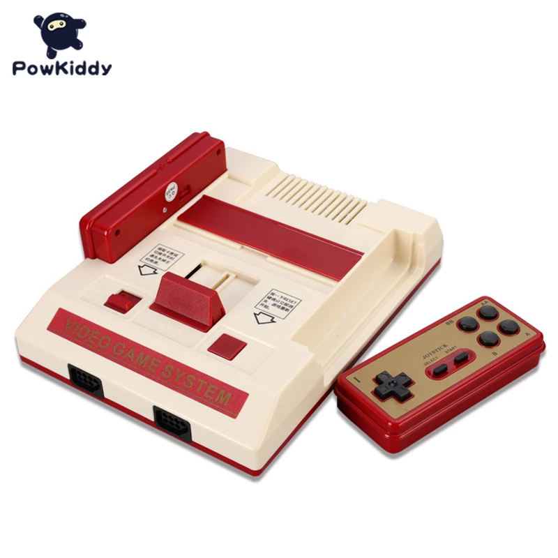 Беспроводная игровая консоль Powkiddy D101 HD 4K Home TV NES ностальгическая FC красно-белая