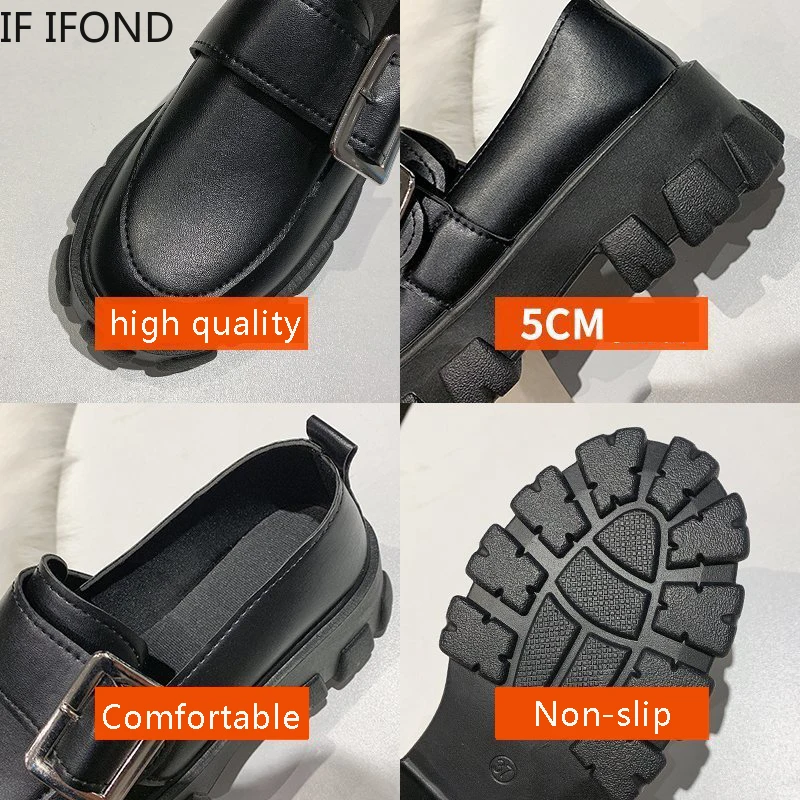 

IF IFOND Soft Sister Girls High Heel Shoes Woman Japanese Style Lolita Shoes Women College Student Mary Jane Shoes Platform