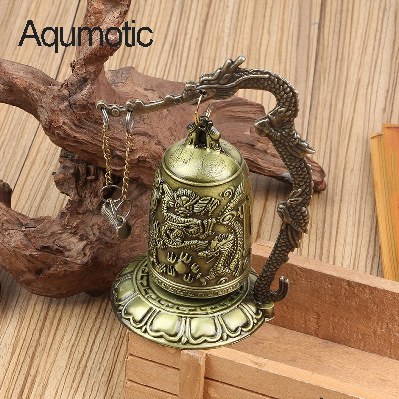 

Aqumotic бронза Ловец снов колокольчик с драконом Feng Shui набор гель-лаков из колокольчики Музыкальные инструменты Часы Античный китайский Декор