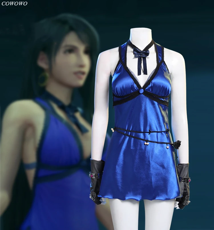 

Anime! Final Fantasy 7 Remake Tifa Lockhart Role Play Dress Sexy Uniform Cosplay Costume Halloween Party Suit Free Shipping