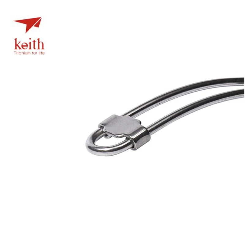 Портативная Складная ложка вилка Keith Titanium дорожные столовые приборы для кемпинга
