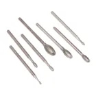 7 шт. 1,2-5 мм Диаметр овальной алмазной шлифовальной головки сверла 2,35 мм хвостовик Нефритовая резьба полировка Гравировка Инструменты Аксессуары Dremel