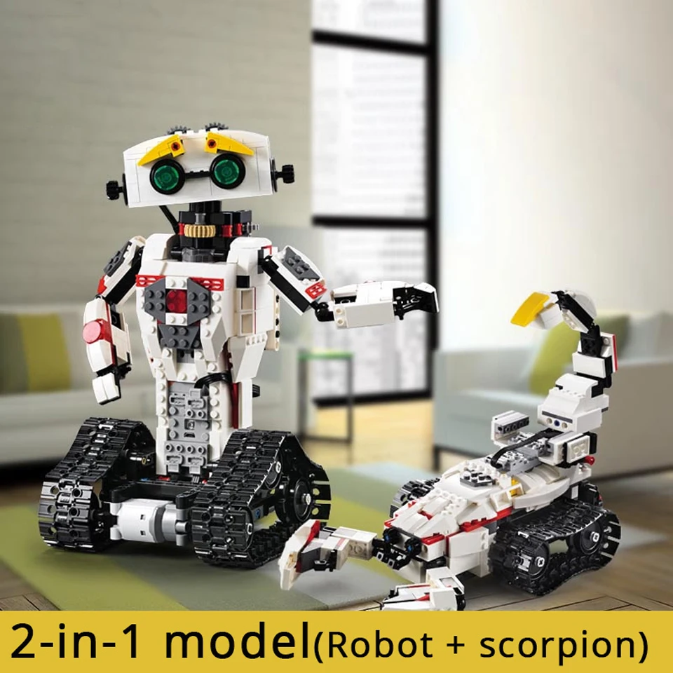 Идея трансформации Rc робот 2в1 модель креативная техника серия Строительные