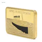 Трагедия Титаника, коллекция 1912 года, золотое покрытие, искусственный сувенир