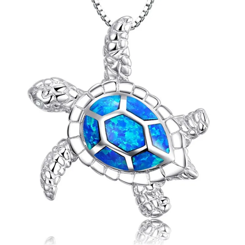 

Trendy Turtle Jewelry Pendant Necklace Ocean Turtle Seaside Style