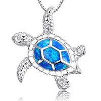 trendy turtle jewelry pendant necklace ocean turtle seaside style