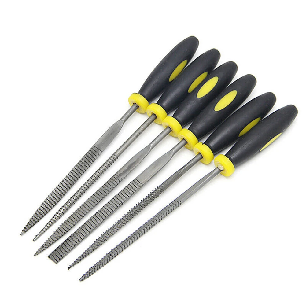 

6Pcs 140mm Mini Metal Filing Rasp Needle File Wood Tools Hand Woodworking