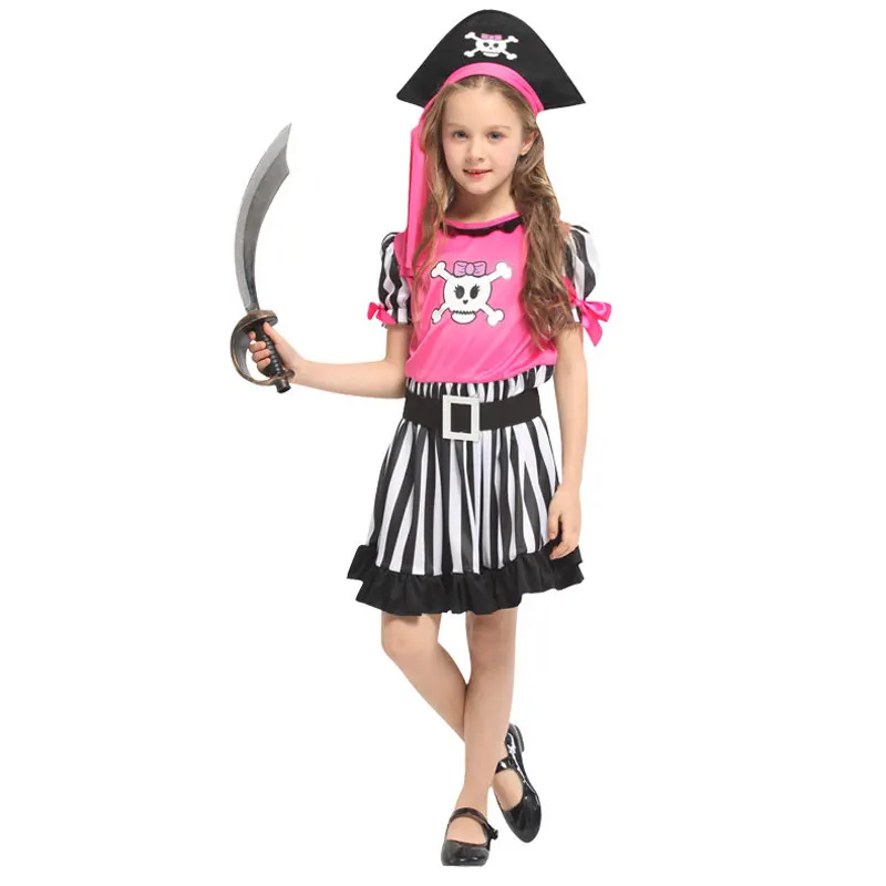 

Girls Halloween Carnival Party Costume Girl Kids Children Pirate Costumes Fantasia Infantil Cosplay Clothing