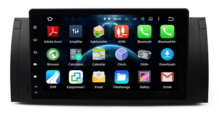 9 дюймовый автомобильный DVD плеер с восьмиядерным процессором Android 8 0 для BMW X5 E53 E39