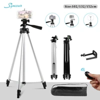 102132152cm flexible mobile tripod stand for smartphone dslr camera tripod holder with bluetooth remote for selfie photography