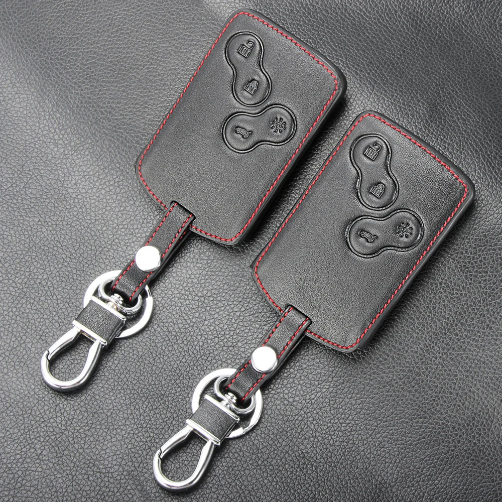 1 шт. модный черный кожаный чехол для автомобильных ключей чехол-кошелек