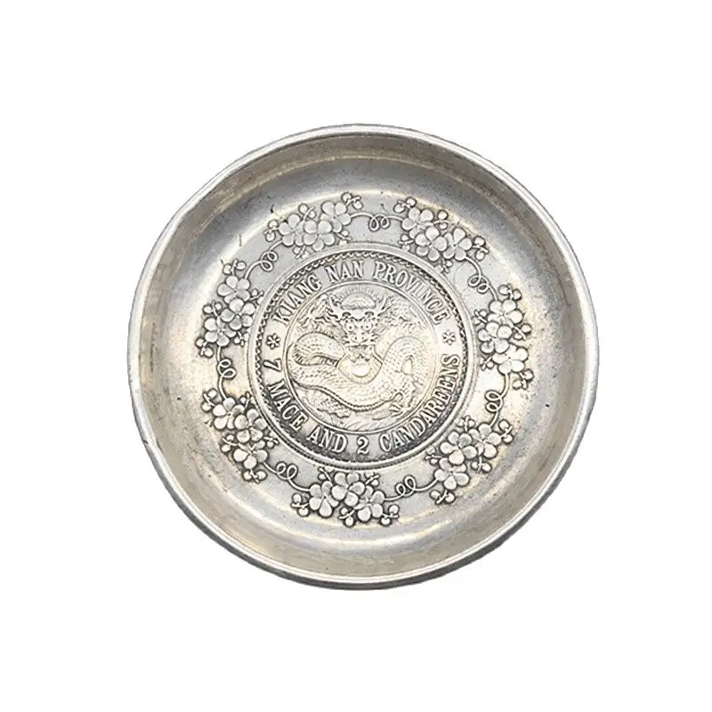 

Коллекция античных серебряных тарелок юаней, тарелок сливы тарелка с изображением цветов, аксессуары для пепельницы