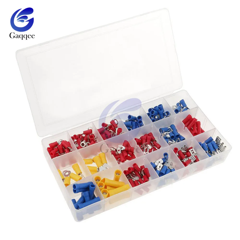 300 шт Ассорти полный Изолированная вилка u-типа набор терминалов Разъемы