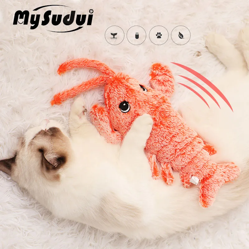 Электрическая игрушка-вибратор Рыба для кота Имитация мягких плюшевых игрушек