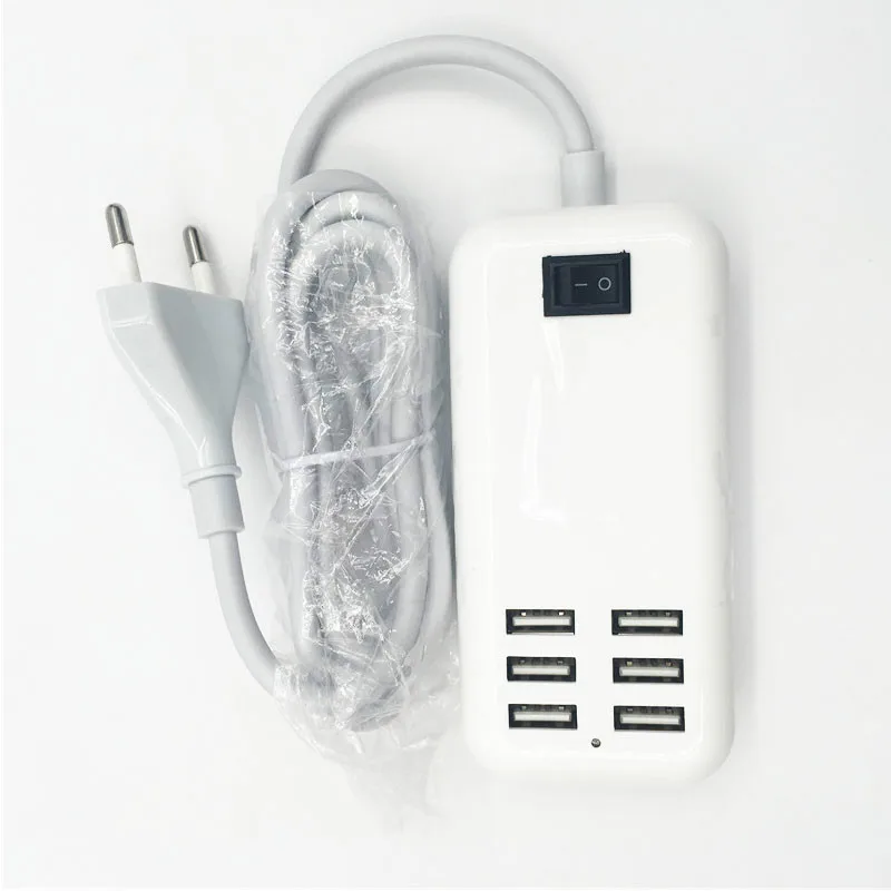 6 портов USB зарядное устройство для смартфона с несколькими стенками ЕС США