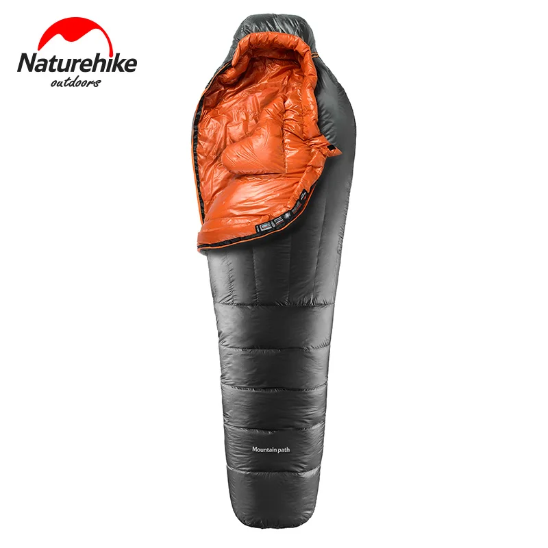 Спальный мешок NatureHike на утином пуху для мам зимний спальный Походное снаряжение