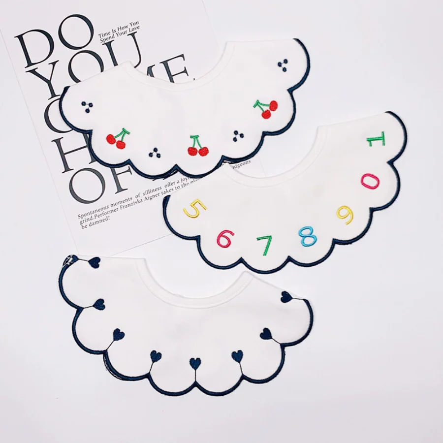 

Burp Cloths Kids Accessories Cute Baby Feeding Bibs Newborn Bibs Burp Cloths Cotton Kid Scarf Infant Bandana Bibs Babero Bebe