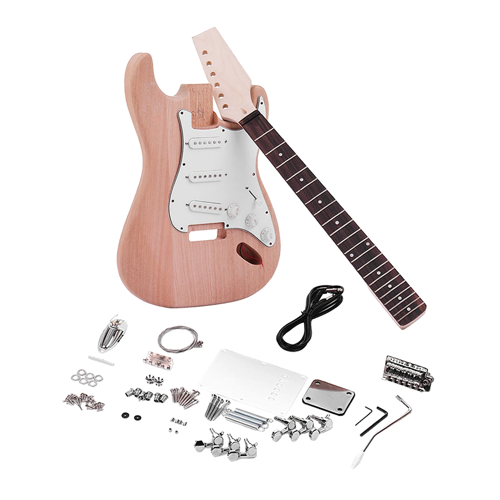 Unfinished DIY Electric Guitar Kit for Beginner Professional Performance