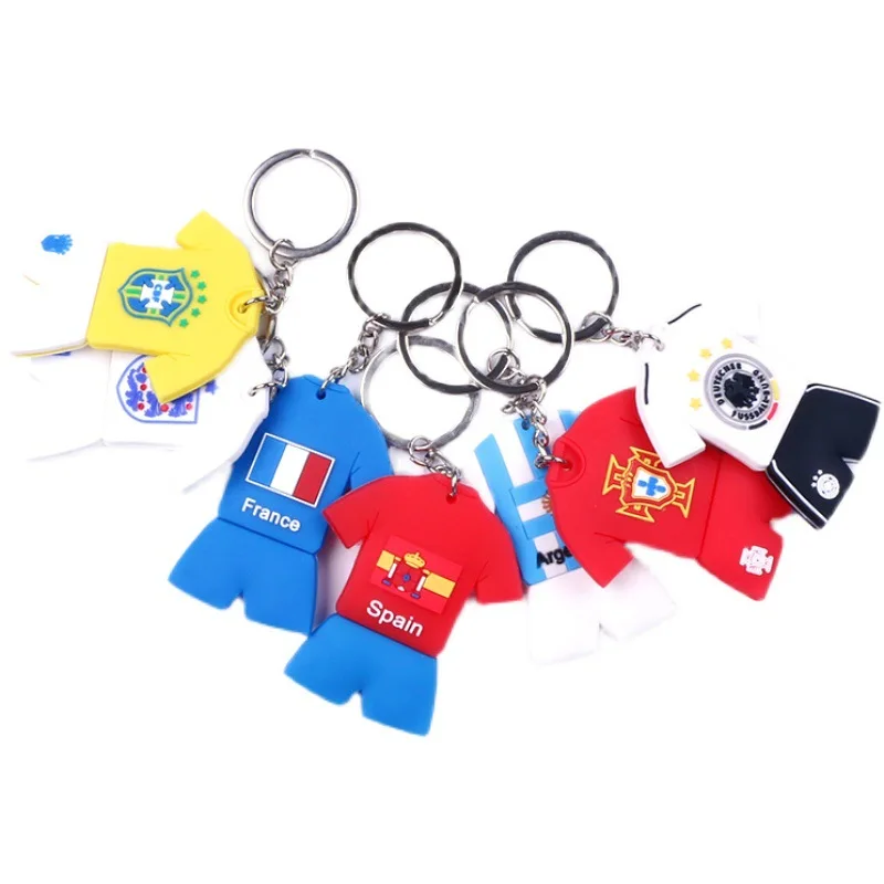 

Европейский Кубок Джерси Сувенирный брелок подарок компании активность ПВХ силиконовый брелок Подвеска Аксессуары для мужчин и женщин