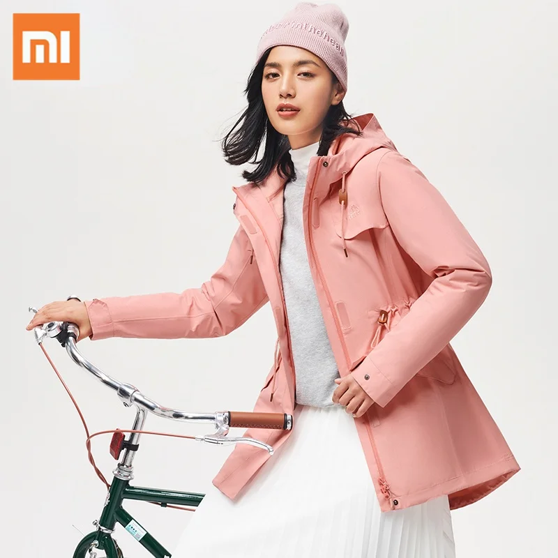 

Xiaomi Youpin New Windproof Coat Three-in-One Detachable Jacket Men Women Waterproof Two-piece Female Plus Velvet Hooded Jacket