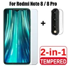 2-в-1 защита для экрана объектива камеры стекло для Xiaomi Redmi Note 8 Pro 8T закаленное стекло на Redmi 8A Note8 2021 T защитная пленка
