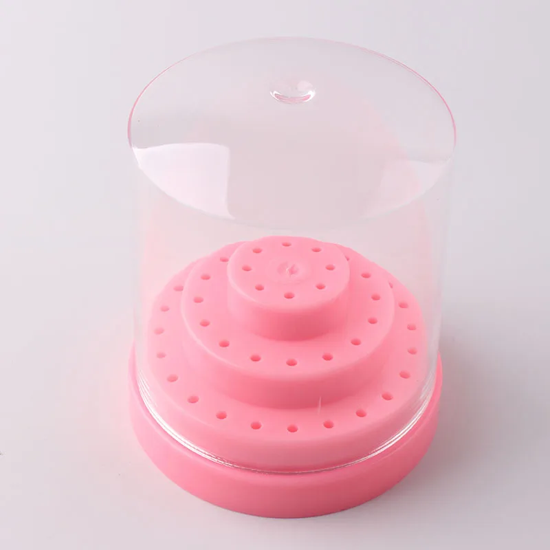 

Nail Polishing Head Storage Box 48 Hole Polishing Head Jack Display Rack Nail Polishing Pen Head Display Box Multi-color