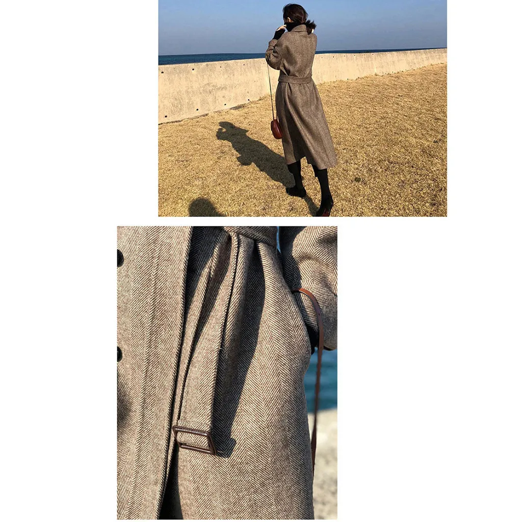 Za veste женское корейское зимнее длинное пальто, верхняя одежда, пальто свободного размера плюс, кардиганы с длинным рукавом, манто Femme Hiver, элегантное 1010