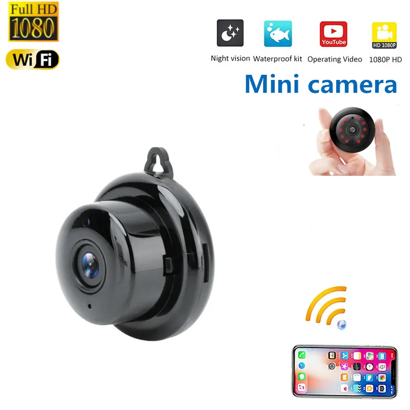 Мини Wi Fi IP камера HD 1080P Беспроводная внутренняя ночное видение двухстороннее